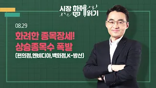 [시장함께읽기] 8월 29일, 화려한 종목장세! 상승종목수 폭발(편의점,엔비디아,백화점,K-방산)