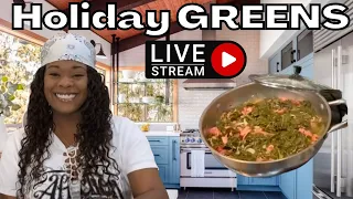 Gina Young Live Cooking Session How To Cook Greens For The Holiday