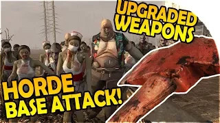 HORDE STRIKES OUR BASE! - UPGRADED TOOLS + WEAPONS - 7 Days to Die Alpha 16 Gameplay Part 8