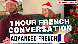 🎄🇫🇷 1 hour REAL French conversations about CHRISTMAS and NEW YEAR EVE in FRANCE #frenchconversation