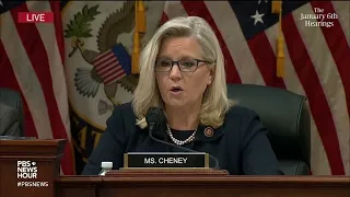 WATCH: Rep. Liz Cheney delivers closing statement on Day 6 | Jan. 6 hearings