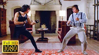 Jackie Chan vs Benny "The Jet" Urquidez in the movie WHEELS ON MEALS (1984)