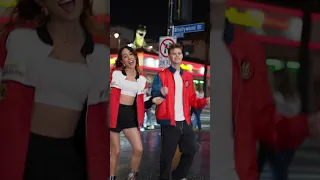 YADI? YADDI? Merrick & @AndraGoganRo on Hollywood Blvd! #romania #tiktokchallenge #tiktok