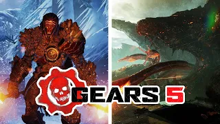 Gears of War 5 - All Bosses + Ending