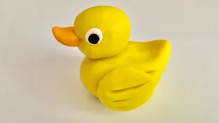 ❤️ Clay with me- how to make duck/ batak |bath toy | model craft tutorial. easy DIY