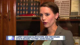 Larry Nassar survivors urging MSU board members to fire MSU president