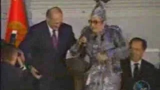 Lukashenko dancing with Verka Serduchka