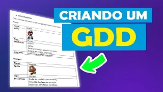 COMO CRIAR UM GDD (GAME DESIGN DOCUMENT) COM MODELO PARA DOWNLOAD | 2021