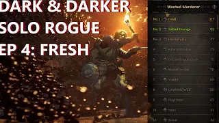 Dark & Darker EP 4 - Fresh Rogue - Build / Skills / Items / Solo / Infernal Dungeon / Rank 1