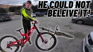 I Gave Him My £12,000 Downhill Bike To Ride For FREE!