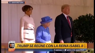 La reina Isabel II recibe a Donald Trump en el Palacio de Windsor