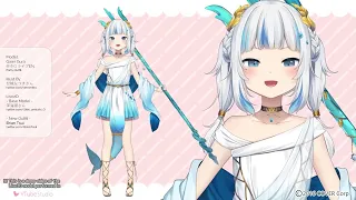 【VTuber】Gawr Gura  がうる・ぐら Party Outfit 【Hololive EN】 【Live2D】