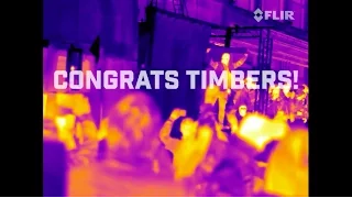 Portland Timbers Victory Parade & Rally in FLIR Thermal