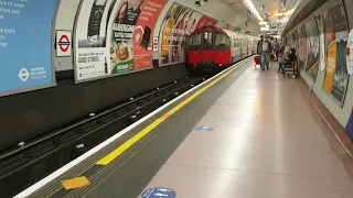 A Piccadilly Line 1973 tube train during the Covid 19 planned-emic - 2