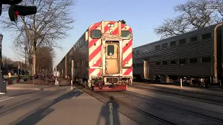 Metra Morning Rush Hour on the Racetrack