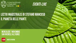 Lectio Magistralis di Stefano Mancuso - Il pianeta delle piante