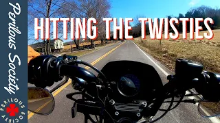 Carving Country Roads with a Harley-Davidson Sportster 883 w/Vance and Hines Slip Ons