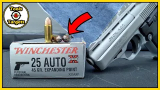 Just TOO WEAK for Self-Defense?....25 Auto "Mouse Gun" Ammo Test!