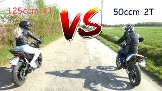 50ccm 2-Takt vs 125 ccm 4-Takt