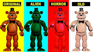 FNAF Original vs FNAF Alien vs FNAF Horror vs FNAF Old music effect #fnaf