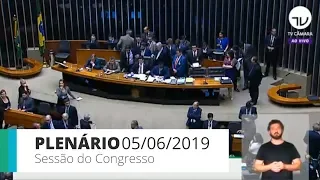 Plenário - Sessão do Congresso Nacional - 05/06/19