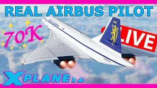 Real Airbus Pilot Flies Concorde Live! 70K Subscriber Special JFK - LHR