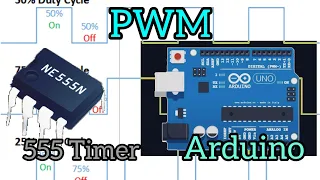 How to PWM in simple way using 555 Timer and Arduino