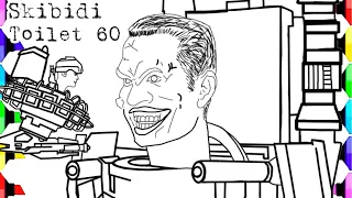 Skibidi toilet - G-MAN /New Coloring page/ How to Color Skibidi 60/ NCS Music