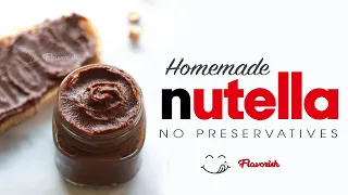 Homemade Nutella Recipe|| Chocolate Spread Recipe || Flavorish