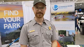 Ranger Ainger on the Cuyahoga River Water Trail at the Progressive Cleveland Boat Show (2022)