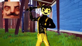 Hello Neighbor - My New Neighbor Sammy Lawrence (Bendy) Act 2 Random Gameplay Walkthrough