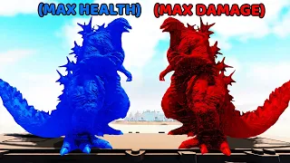 All Godzillas (Max Damage) vs All Godzillas (Max Health) in Kaiju Universe