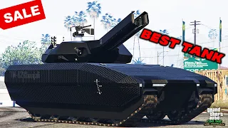 Best TANK IN GTA 5 Online | Khanjali Tank Review & Best Customization | SALE | Army | Railgun Cannon