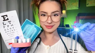 ASMR FASTEST Doctor, Nurse, Chiropractor, Cranial Nerve Exam, Dentist Medical Examination EVER ⚡