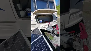 How to connect solar panels to a caravan.