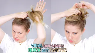 Viral Hair Hacks QUICK But TWISTED!