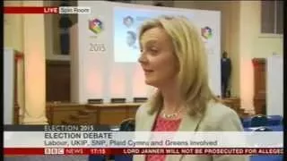 Liz Truss (Conservative) on Challengers' Debate, 16th April 2015