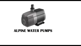 USING AQUARIUM SUBMERSIBLE PUMPS