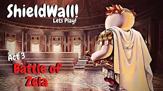 Shieldwall Gameplay | Battle of Zela | Fun Roman Battle Sim Lets Play!