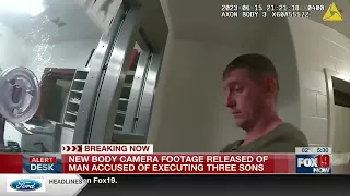 New body camera video released of dad accused of executing 3 sons