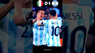 Italy vs Argentina Finalissima 2022 #shorts #football #youtube
