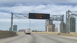 Driving I-95 through Jacksonville Florida FLA