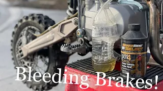 How to bleed your brake system on dirt bike