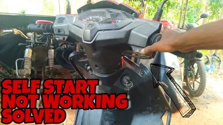 Honda Dio starting problem Self start not working #hondadio