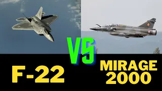 F-22 Raptor vs  Dassault mirage-2000 comparison video