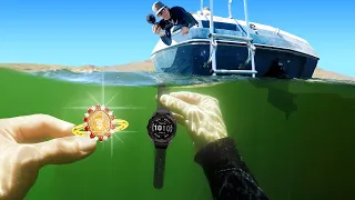Searching Underwater For A $2K Gold Ring And $800 Watch (SHOCKED Owners!)