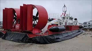 Canadian Coast Guard Hovercraft on Hampton Beach USA