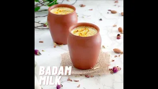 Badam Milk (Indian Saffron Almond Milk)