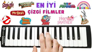 En İyi ÇİZGİ FİLM MÜZİKLERİ || Melodika Notaları