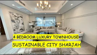 SUSTAINABLE CITY SHARJAH: EXPLORE 4-BEDROOM TOWNHOUSE | SOLAR PANEL INSTALLED